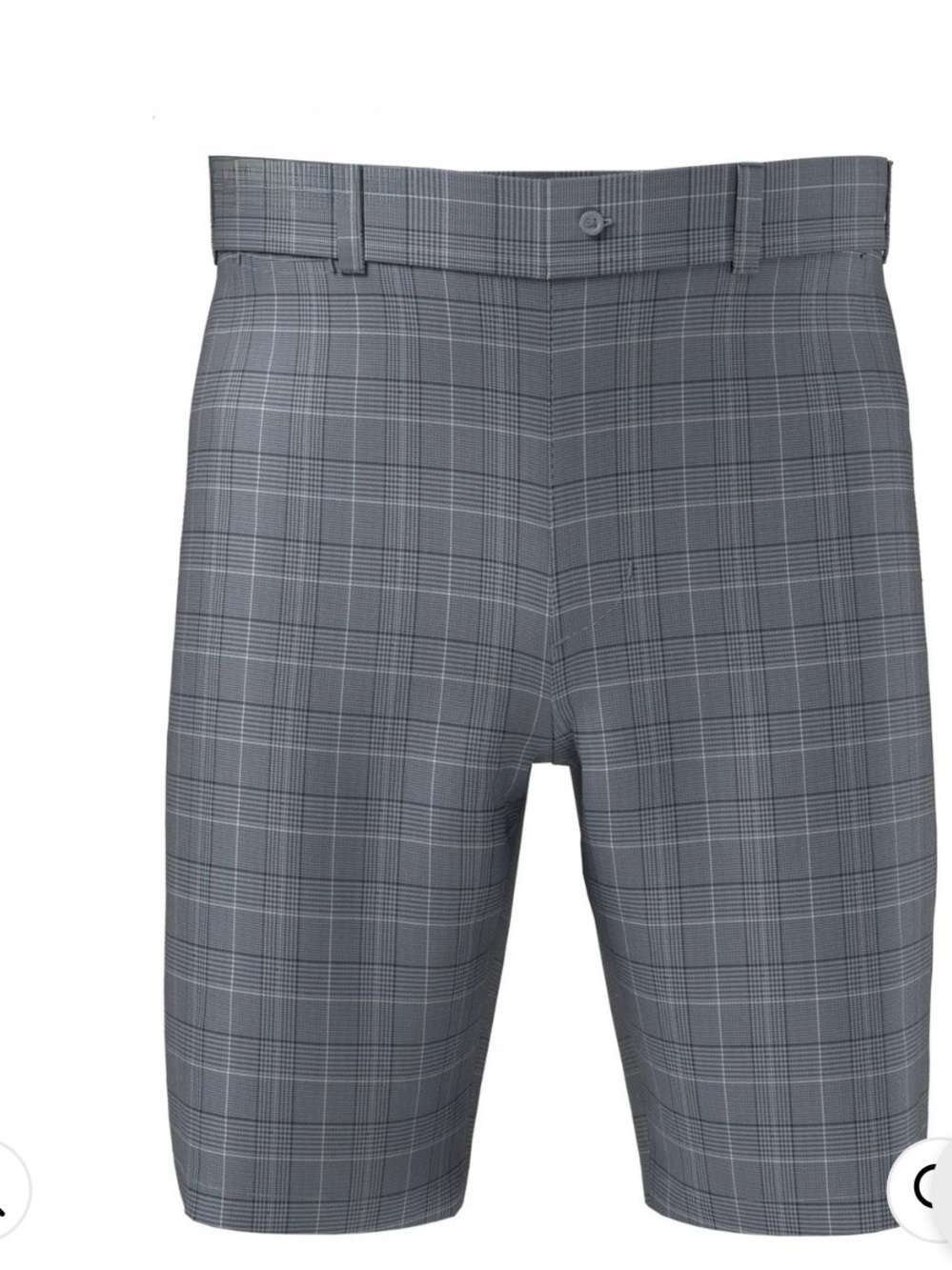 PGA Tour Boys' Gray Plaid Golf Shorts